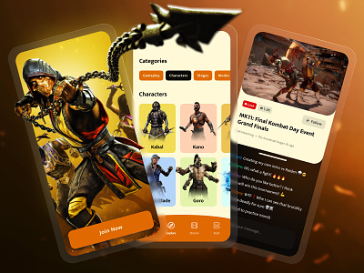 Game Streaming App app design game game design gamers games live mobile mobile app mobile app design mobile design mobile ui stream streaming app ui ui design ux