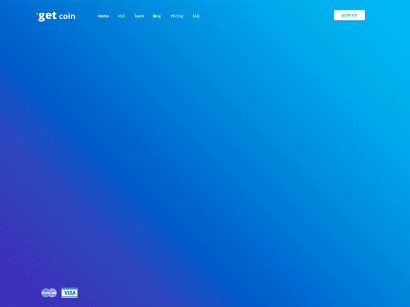 ICO landing page animation