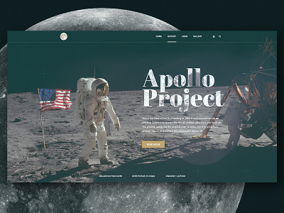 Apollo Project branding clean design illustration landing logo site typography ui ux web