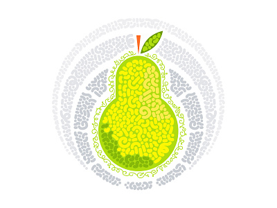 09. The Holy Pear color fruit illustration pear