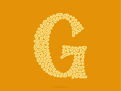 G 36daysoftype 36daysoftype07 36daysoftype2021 goldenrod illustration letter vector