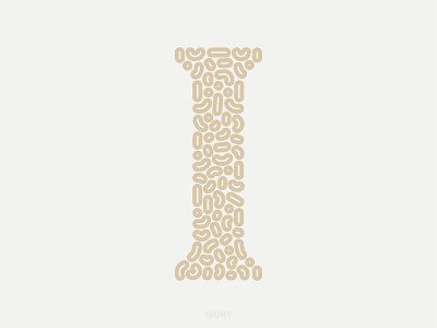 I 36daysoftype 36daysoftype09 36daysoftype2021 digital illustration illustration ivory letter marfil serif vector