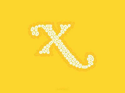 X 36daysoftype 36daysoftype2021 digital illustration illustration letter pollen serif vector xanthic yellow yellow images yellow logo