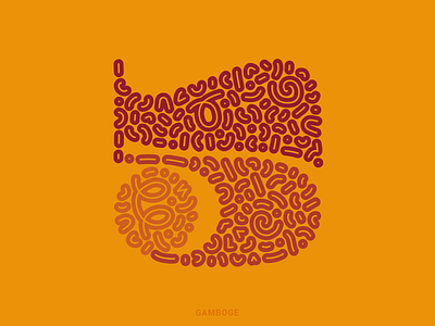 5 36daysoftype 36daysoftype2021 digital illustration illustration letter orange resin vector yellow