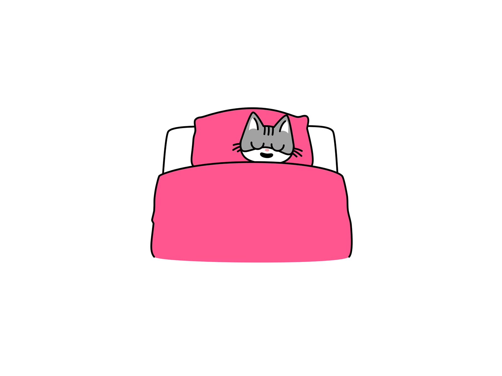 Sleepover animation cat cats chilltober illustration inktober inktober2019 invision studio invisionstudio sleep