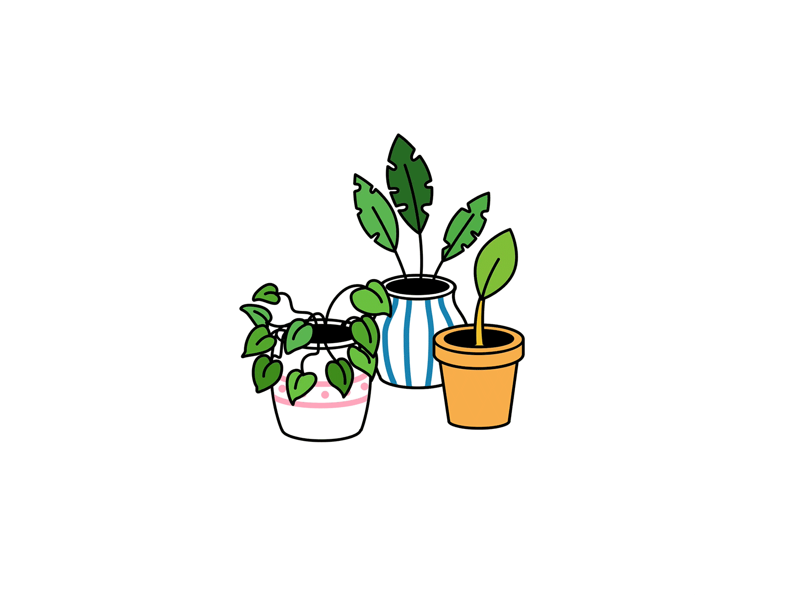 Houseplant Pikmin animation chilltober illustration inktober inktober2019 invision studio invisionstudio pikmin plant plants