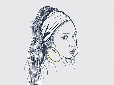 Girl With the Hoop Earrings