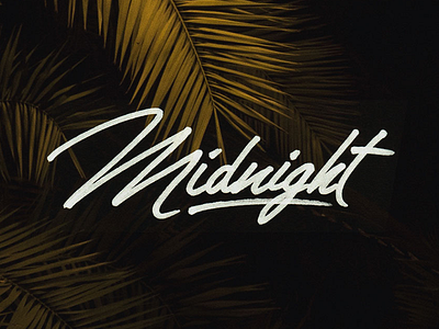 Midnight brush calligraphy brushlettering brushpen bydesign handlettered handlettering handmade typography