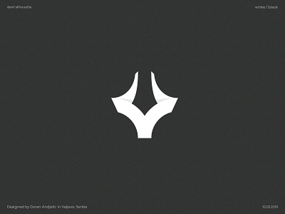 devil logomark branding icon illustration logo mark minimalism shape silhouette symbol