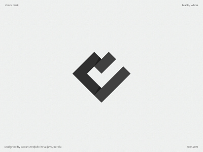 check mark branding experiment icon illustration logo mark minimalism shape symbol vector