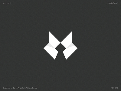 shirt and tie branding experiment icon illustration logo mark minimalism shape symbol vector