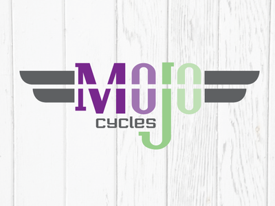 MoJo Cycles Logo bicycle bike cycling funky green mojo purple speed