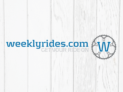 weeklyrides.com logo bikes chainring cycling edgy meet up ride w website