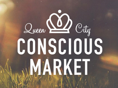 Queen City Conscious Market Logo charlotte conscious crown heart market north carolina
