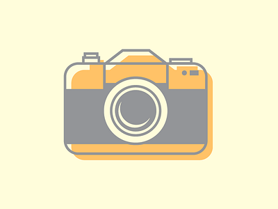 Say Cheese Again camera geometric icon iconography illustration lineart minimal vector