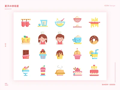 Bakery goods bakery cake dessert icon sweet ui