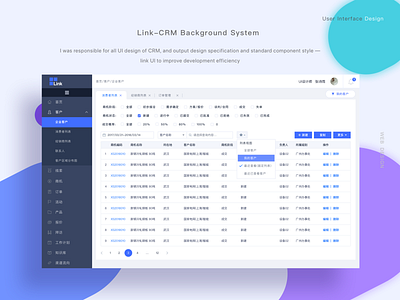 backgound management system ui