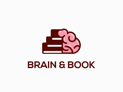 Brain Book abstract art book bookstore brain brainstorm brainstorming business concept cover creative creativity design education flat head human icon idea illustration