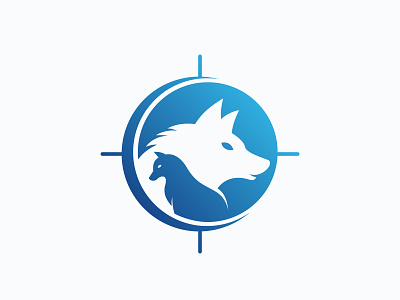 Wolves Vector Logo Design 3d animal birds blue cartoon cute earth fish fly flying icon illustration isolated love nature sign sky symbol white wolves