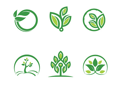 Tree Logos Collection In Flat Style Vector agricultural agro business eco ecology environment farm farmer farmhouse farming green harvest health industry logo nature quality style tree village