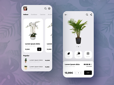 Plants app UI #madewithpenpot