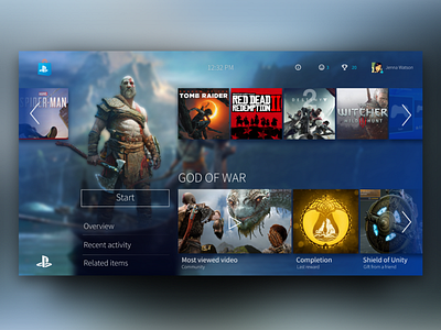 PlayStation UI Concept