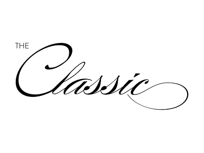 The Classic Script brand identity branding identity logo logo mark