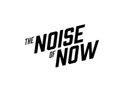 The Noise Of Now brand identity branding identity logo logo mark
