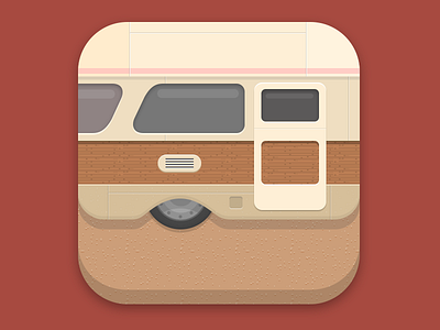 Mobile Home Flat Icon