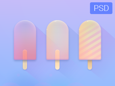 Download Icecreams Free Psd By Bulat Zalyaev On Dribbble