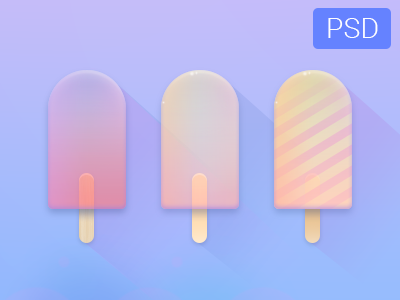 Icecreams Free Psd free ice icecream icon illustration ipad iphone psd scetch tasty ui