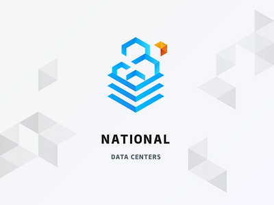 Logo/Emblem/Mark for National Data Centers badge bigdata branding cloud cluster crisp data identity shield simple