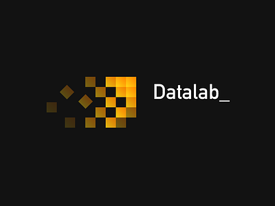 DataLab 2d big data branding clean data design logo pixel simple vector