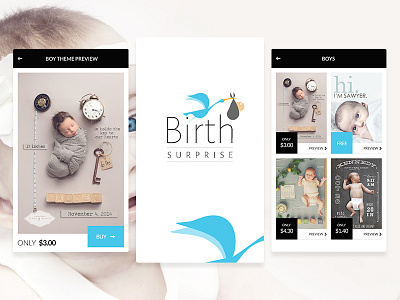 Baby's Birth Surprise : Mobile Apps Design