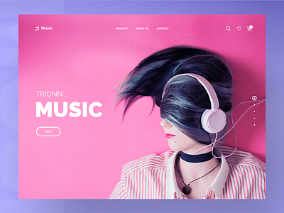 Music Website Design colorful creative music website sound