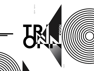 Trionn Creative Typography 2d branding design flat illustration lettering typography vector