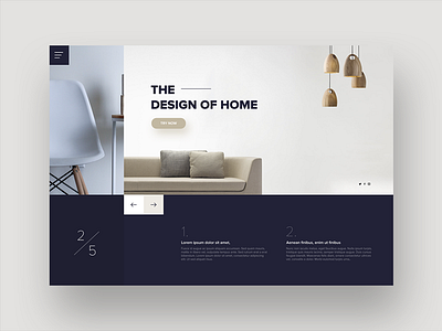 Furniture and Interior website design brown clean creative agency design design agency digital ecommerce flat typography ui ux web