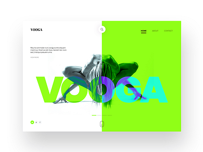 Creative Yoga Website Design Concept clean flat logo typography ui web yoga website