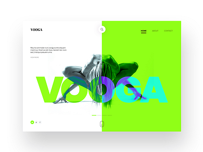 Creative Yoga Website Design Concept