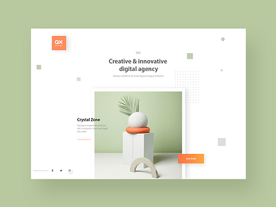 Digital agency website design animation clean creative agency design flat logo typography ui ux web