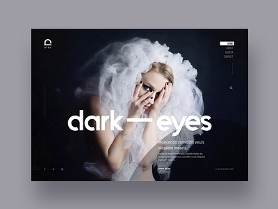 Photography website concept design black clean dark design gradient landing page logo typography ui ux web