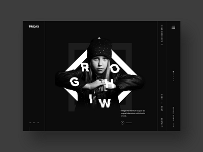 Personal portfolio website design concept black brand branding clean cloths creative dark design homepage interface logo minimal portfolio typography ux website