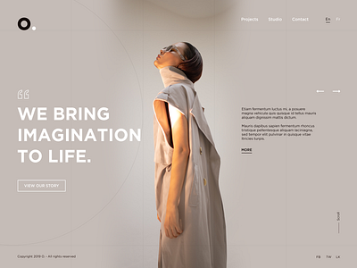 O. Digital Agency Landing Page Design