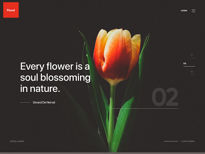 Floral : Flowers Website Contept