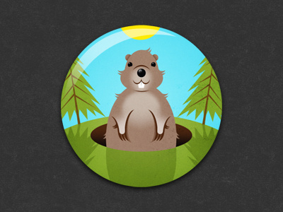 Groundhog Day Badge