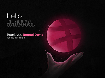 Hello Dribbble ! art debut digital digital art first first shot hand shot