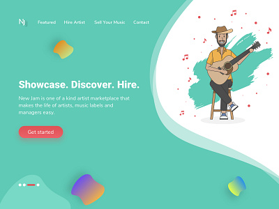 Landing Page for Music Marketplace