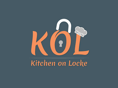 Kitchen On Lock Logo apron branding chef chef hat cook cooking creation design dribbble hidden illustration kitchen lock logo logo design modern logo unique