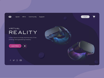 Oculus Landing Page | Virtual Reality