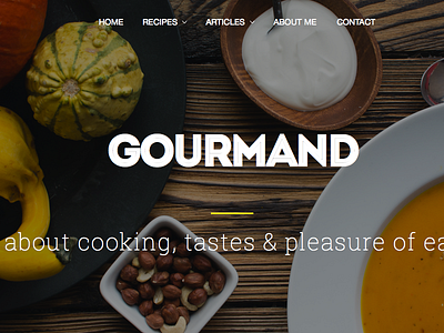 Cooking WP Theme Layout